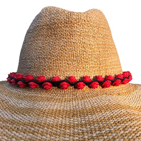 Red Rose's Zigzag Design Hatband