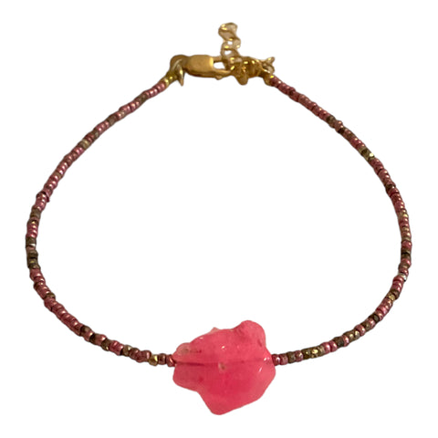 Pink Opal Nugget Bracelet
