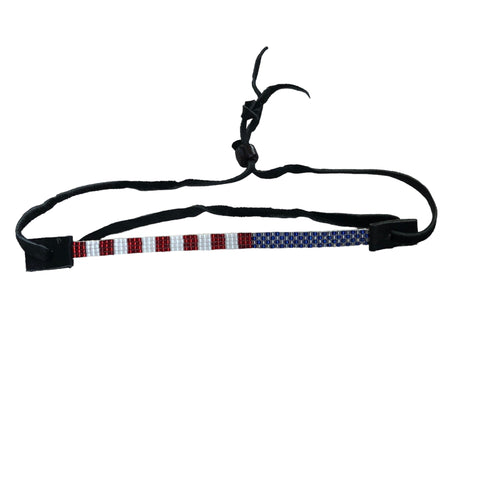 Black Cross Leather Bracelet