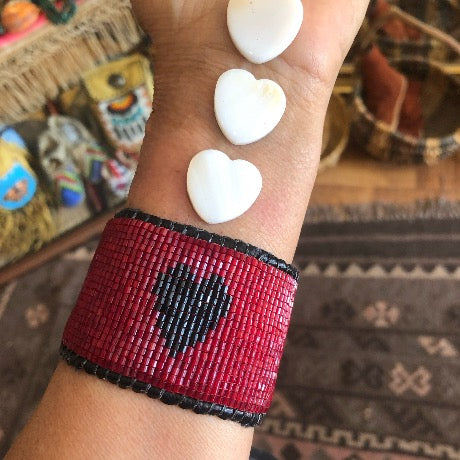 One Heart Beaded Bracelet
