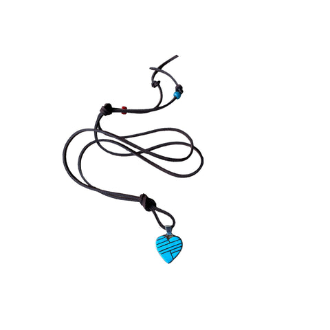 Heart Shape Lapis Lazuli Necklace
