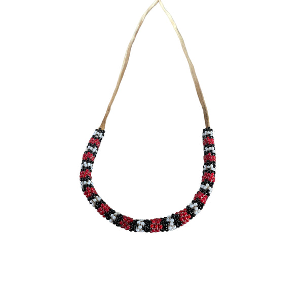 Peyote Beaded King-snake Necklace