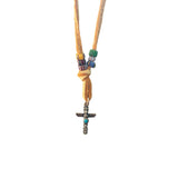 Eagle Totem Pendant Necklace on Leather Cord