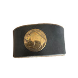 Bison Brass Button Bracelet