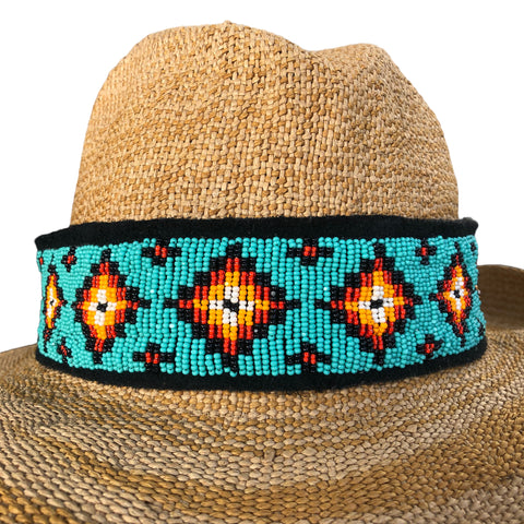 Native Design Beaded Hatband