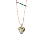 Matrix Royston Turquoise Necklace Heart Charm