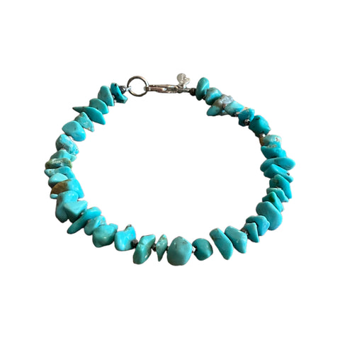 Natural Turquoise Nugget Beaded Bracelet