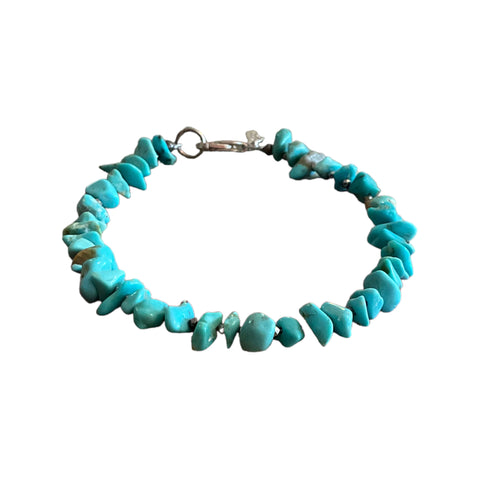 Natural Turquoise Nugget Beaded Bracelet
