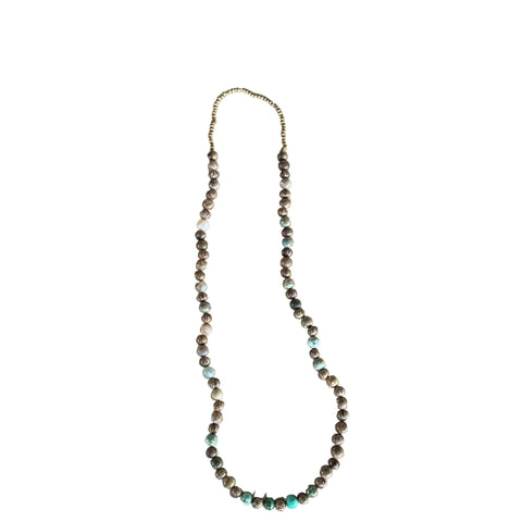 Multicolored Gemstone Bead Necklace