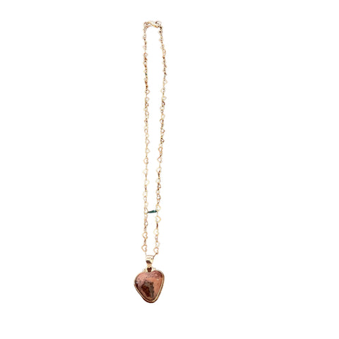 Chrysocolla in Quartz Necklace
