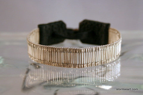Sterling Silver Beaded Design Bracelet