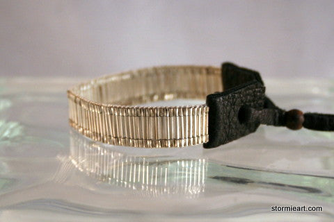 Sterling Silver Beaded Design Bracelet