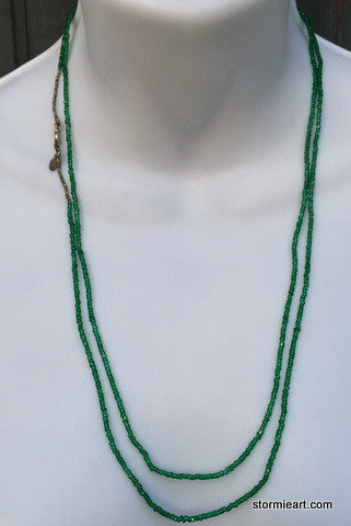 Long Green Necklace
