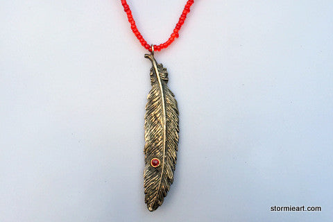 Hawk Feather Necklace