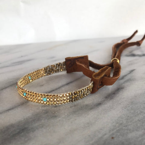 Turquoise in Gold Bracelet