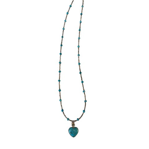 baby blue turquoie necklace