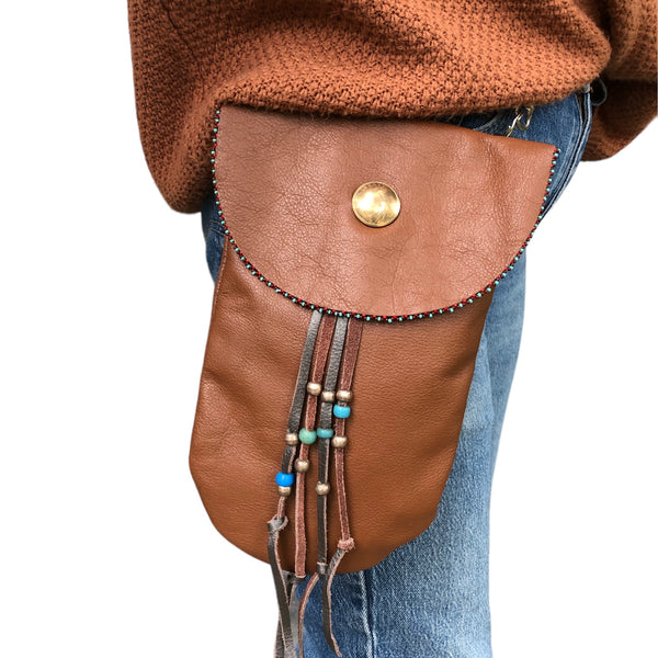 Sacagawea Button Side Pouch