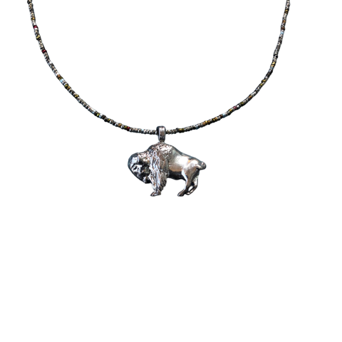 Fox Carved Labradorite Necklace