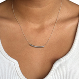 Hollow Crescent Necklace