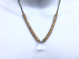 Clear Crystal Drop Necklace