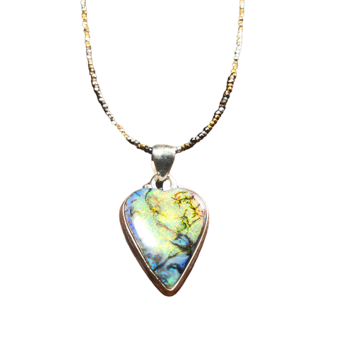Opal Creative Heart Necklace