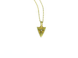 One Golden Arrowhead Necklace