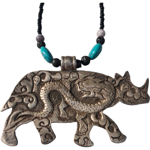 rhinoceros necklace