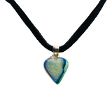 opal heart necklace 