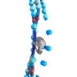 Blue Padre Trade Bead Necklace