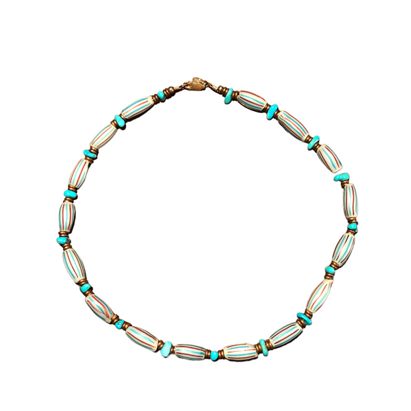 Trade bead turquoise necklace