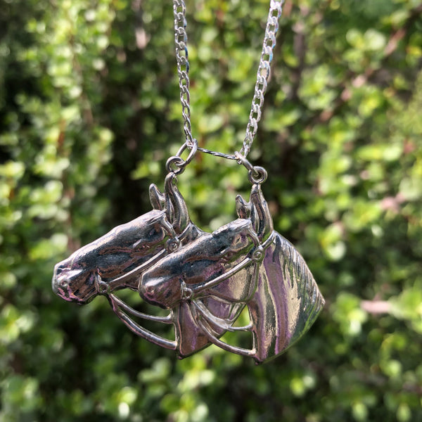 Double Horse Head Necklace
