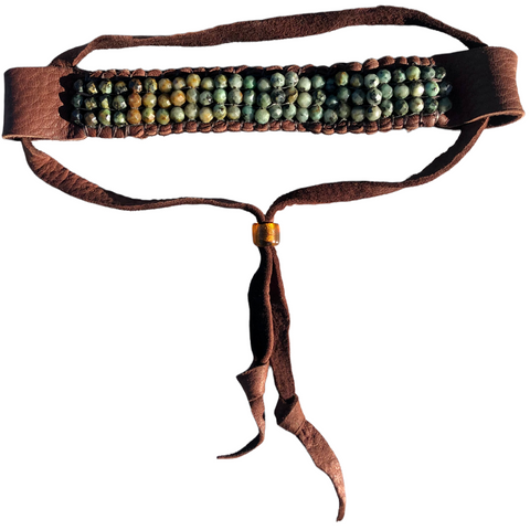 African Turquoise Beaded Bracelet