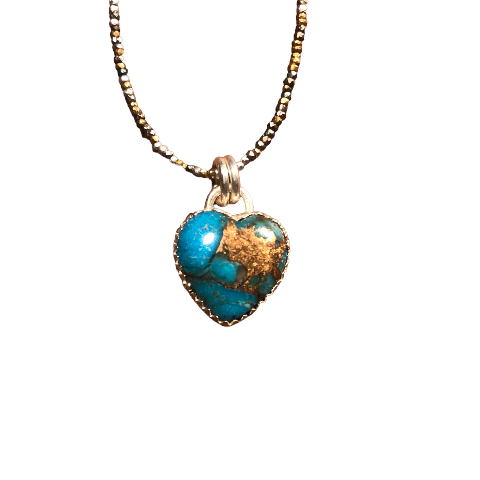 Stunning Turquoise Heart Necklace