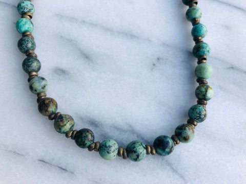 Africa turquoise necklace