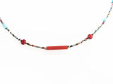 Red & Powder Blue Necklace